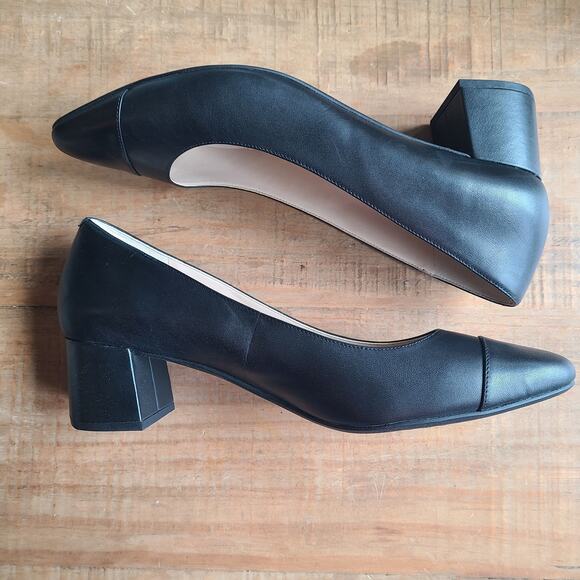 Women’s Cole Haan Go-To Block Heel Pumps Black Size 11B Waterproof NWOB - Picture 2 of 5